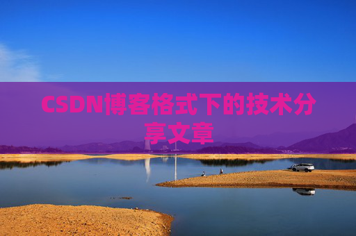 CSDN博客格式下的技术分享文章